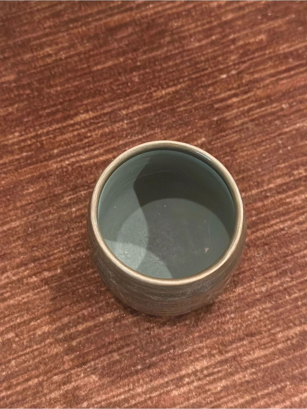 Handcrafted Glazed Ceramic Vase in Moss Green - Unbranded